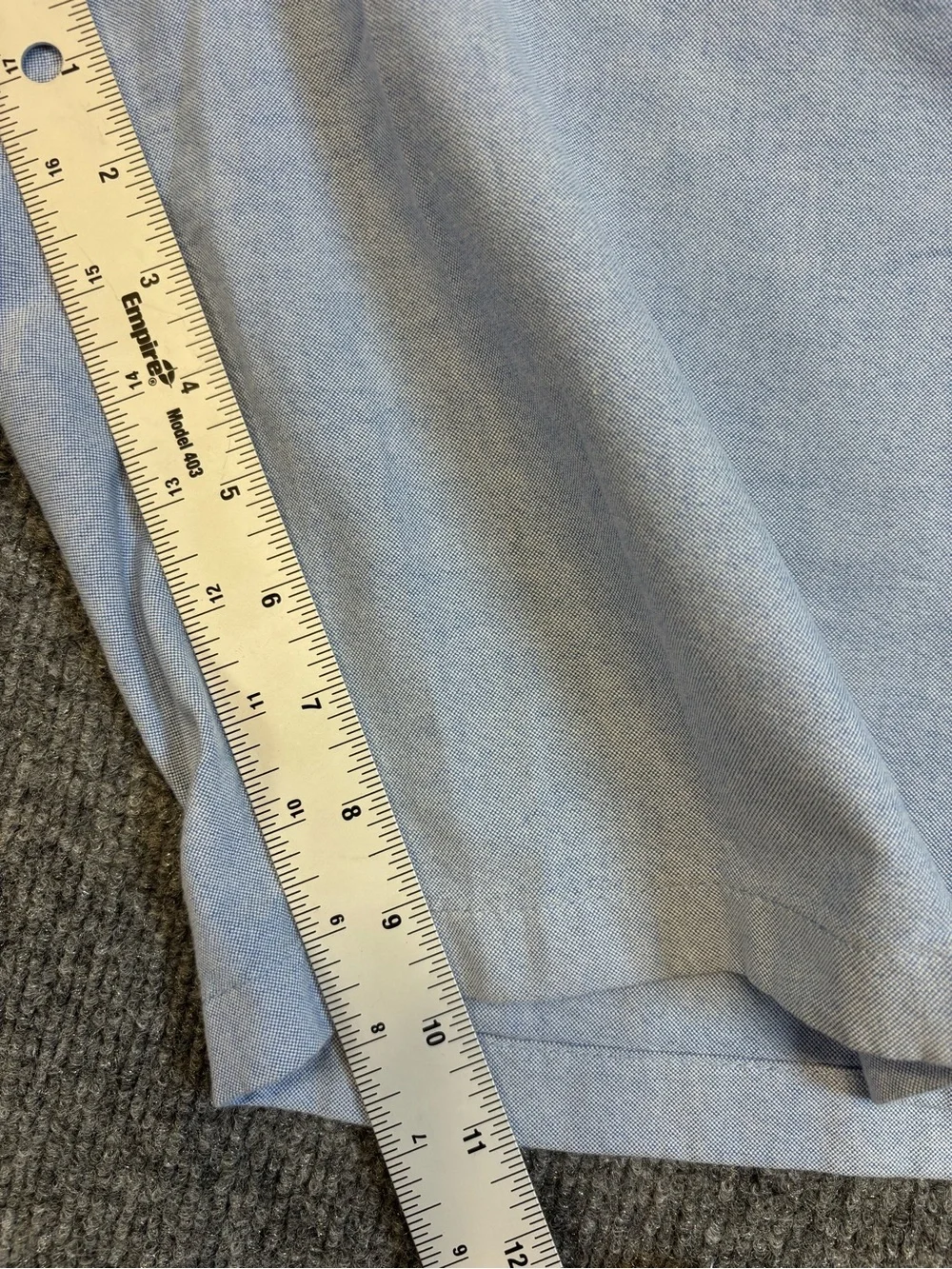 J.Crew Men's Oxford Chino Shorts Light Blue Size 35 Cotton 10